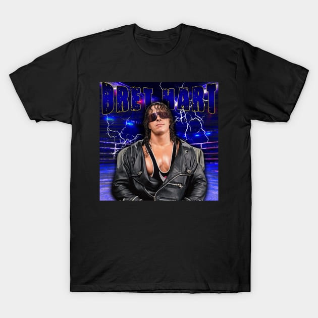 BRET HART T-Shirt by Rofi Art